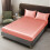 Ensemble de draps en satin rose pour lit simple, 2 pièces 5