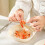 6 Inch Square Lightweight Wheat Straw Plates, Deep Dinner Dishes, Camping Dinnerware for Serving Pasta Fruit 2