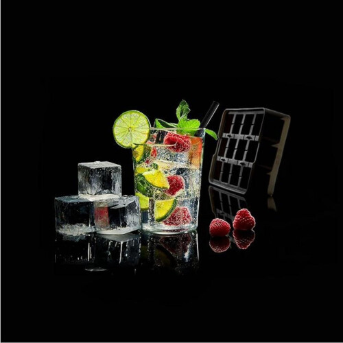 Silicone Trays, Large Ice Molds, 60-Cube Set for Whiskey Cocktails, Stackable Freezer Containers, 4 Pack 1