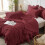 Twin Burgundy Seersucker Comforter Set 2-Pc 5