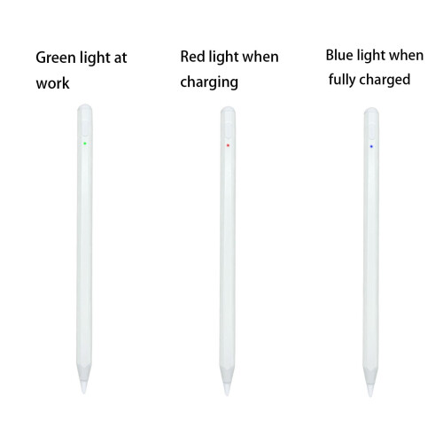 Stylus Pen for Touch Screens, White Active Stylus for iPad and iPhone with Precise Writing Control 1