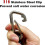 Bungee mooring rope for boat, 4 ft dock line with hook 2 pack black 2
