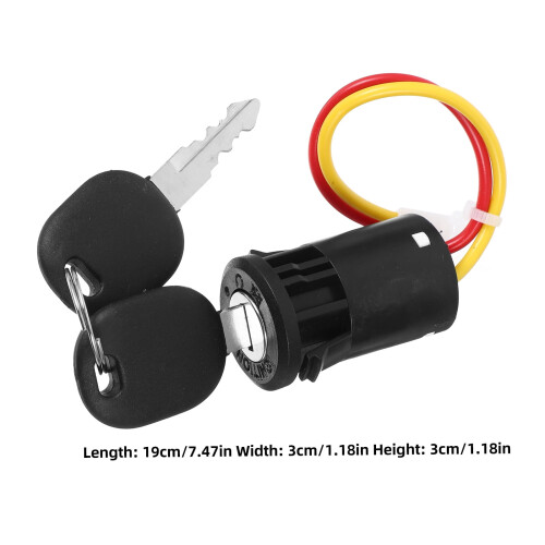 Electric Scooter Ignition Key Switch Plastic Durable 1