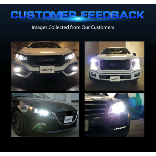 Λαμπτήρες προβολέων Lasfit H1LED, προβολείς ομίχλης, 60W6000LM6000K, 2 λαμπτήρες 1