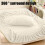 Bear Embossed Milk Fleece Fitted Sheet Deep Pocket 4