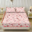 Full Size 3-Piece Sheet Set Pink Pig Rose Print 5