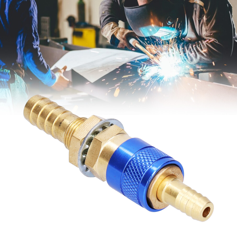M10 Blue Brass Hose Fitting Quick Connector For Welding Equipment 9311390771854