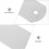 2Pcs Aluminium Sock Setting Boards Plated Silver Practical Sublimation Accessories 2
