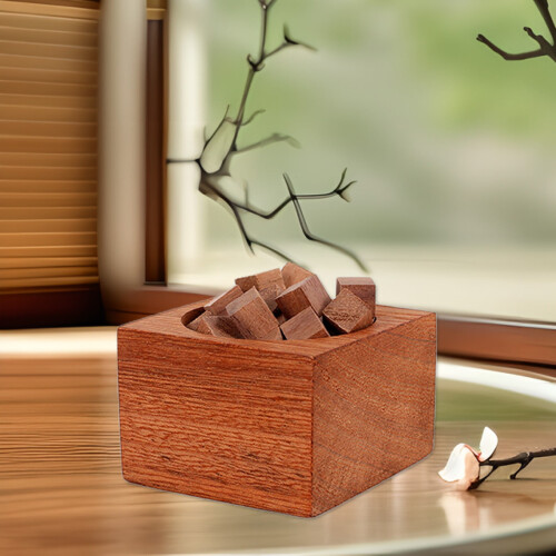 Premium Wood Aromatherapy Diffuser - Handcrafted Walnut & Beech Solid Wood - Compact 2.12 Inch Design - Purifies Ambience for Relaxation 1