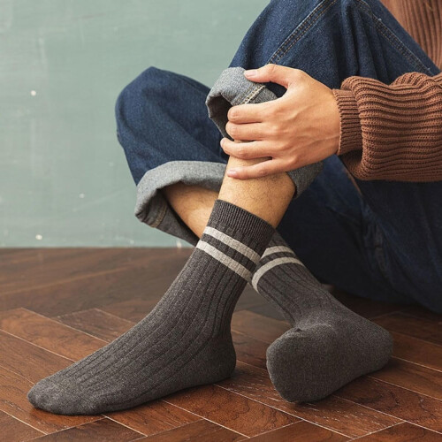 Men's Athletic Cotton Ankle Socks 5-Pack 2