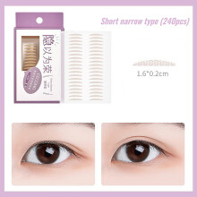 (Short Narrow Type) Waterproof Double Eyelid Tapes, No-Surgery Eye Lift