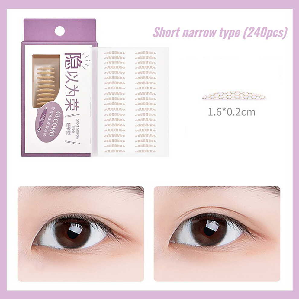 Reach-Tools (Short Narrow Type) Waterproof Double Eyelid Tapes, No-Surgery Eye Lift