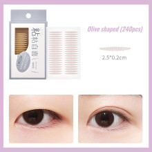 (Olive Type) Waterproof Double Eyelid Tapes, No-Surgery Eye Lift