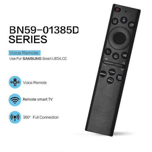 BN59-01385D 8m Range Solar Charging Remote Control Voice Control Remote compatible Samsung TV 2