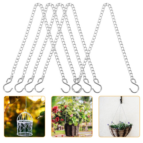 Metal Hanging Chains with Hooks 10 pcs 1