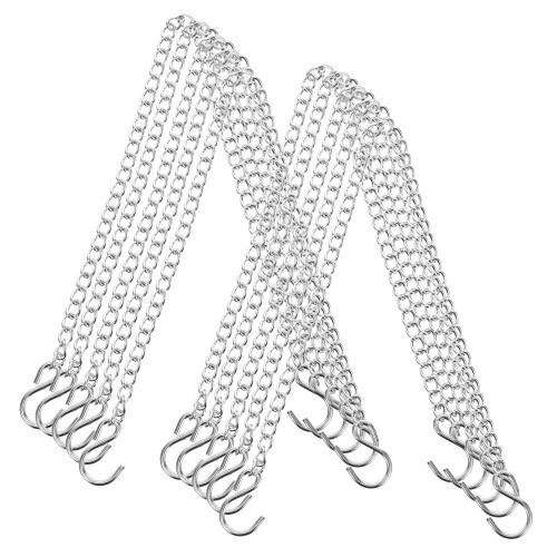 Metal Hanging Chains with Hooks 10 pcs 2