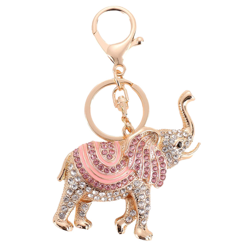 Reach-Tools (Pink) Crystal Elephant Keychain - Birthday Gift (50 Chars)