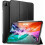 (BLACK) Protective Case For iPad Pro 12.9inch Case With Pencil Holder 2