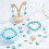Turtle Beads Blue Starfish Charms Synthetic Turquoise 200 8