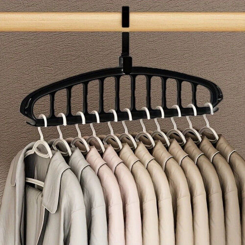 11-Hole Multifunctional Heavy-Duty Clothes Hanger, Stackable & Space-Saving, Compatible with Standard Wardrobes 1