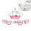 NICEXMAS Heat Resistant Teaware Set 6 Pieces 6