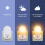 (British Standard Warm) LED Night Light Sleep Light Smart Home Light Plug-In Bedside Wall Lamp 2