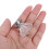 10Pcs Clear Acrylic Crystal Knobs For Cabinets Home Decor 1.2x1.2x1In 7
