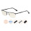Blue Light Blocking Reading Glasses +2.75 UV Protection Half Rim Black Frame for Computer Use 2