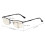 Blue Light Blocking Reading Glasses +2.75 UV Protection Half Rim Black Frame for Computer Use 5