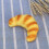 (C) Artificial Bread Fake Bread Simulation Food Model Kitchen Decoration Prop Simulation Bread (Croissant) Medium 5