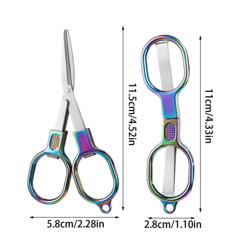 Foldable Stainless Steel Travel Scissors 1 Pack 2