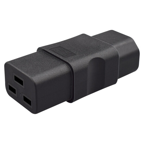Napájací adaptér IEC320C14-C19C14-samec na C19samica pre serverové skrinky 1