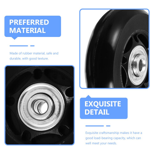 4 Pcs Luggage Replacement Wheels Travel Universal Carrier 1