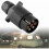 7 Pin Trailer Socket, 12V Electrical Trailer Socket, Plastic N Type 7 Pole Wiring Connector Adapter (Black) 3
