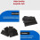 Carbon Felt Sheets Graphite Soft High-Temp Insulation 4 pcs 2