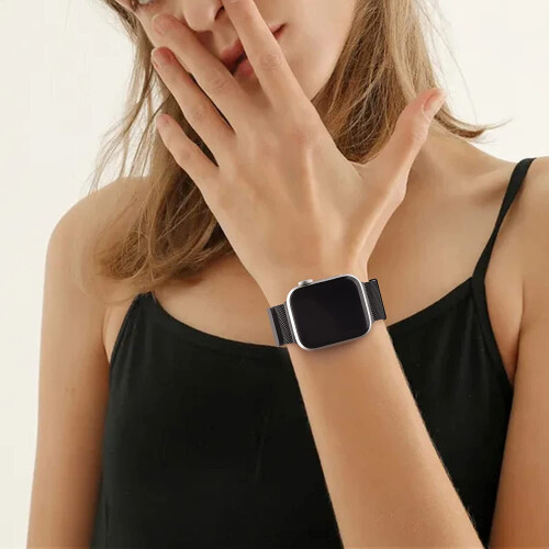 Capa Milanese Loop + Pulseira compatível com Apple Watch com Apple Watch Band Ultra 44m 1