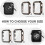Capa Milanese Loop + Pulseira compatível com Apple Watch com Apple Watch Band Ultra 44m 6