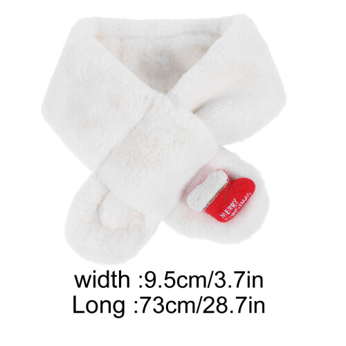 Girls' Plush Winter Scarf – 1 Pack 1