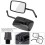 2Pcs Black Motorcycle Side Mirrors, Adjustable, Wide View 1