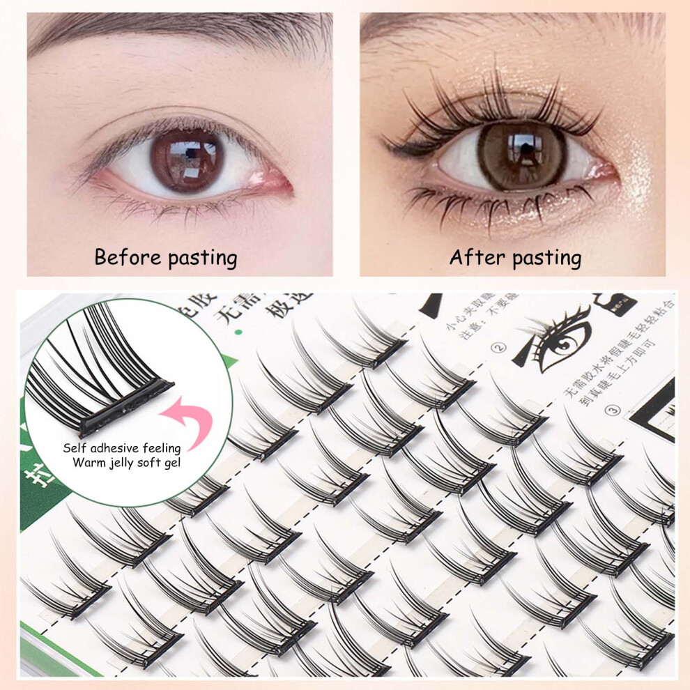 Reach-Tools (Cat Elf) Fluffy Natural Fake Eyelashes For Women - Easy To Wear