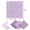 Cotton Patchwork Fabric Squares 50x50cm Purple Series 2
