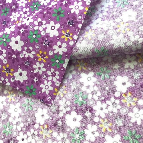 Cotton Patchwork Fabric Squares 50x50cm Purple Series 2