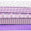 Cotton Patchwork Fabric Squares 50x50cm Purple Series 5