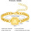 Adjustable Square Cuban Bracelet Men Gold Silver Black 6