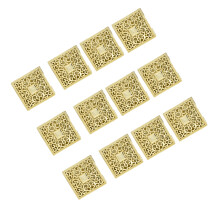 12er Pack Bonbonboxen Sechseckig Gold Für