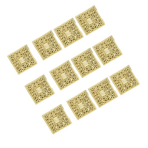 12er Pack Bonbonboxen Sechseckig Gold Für