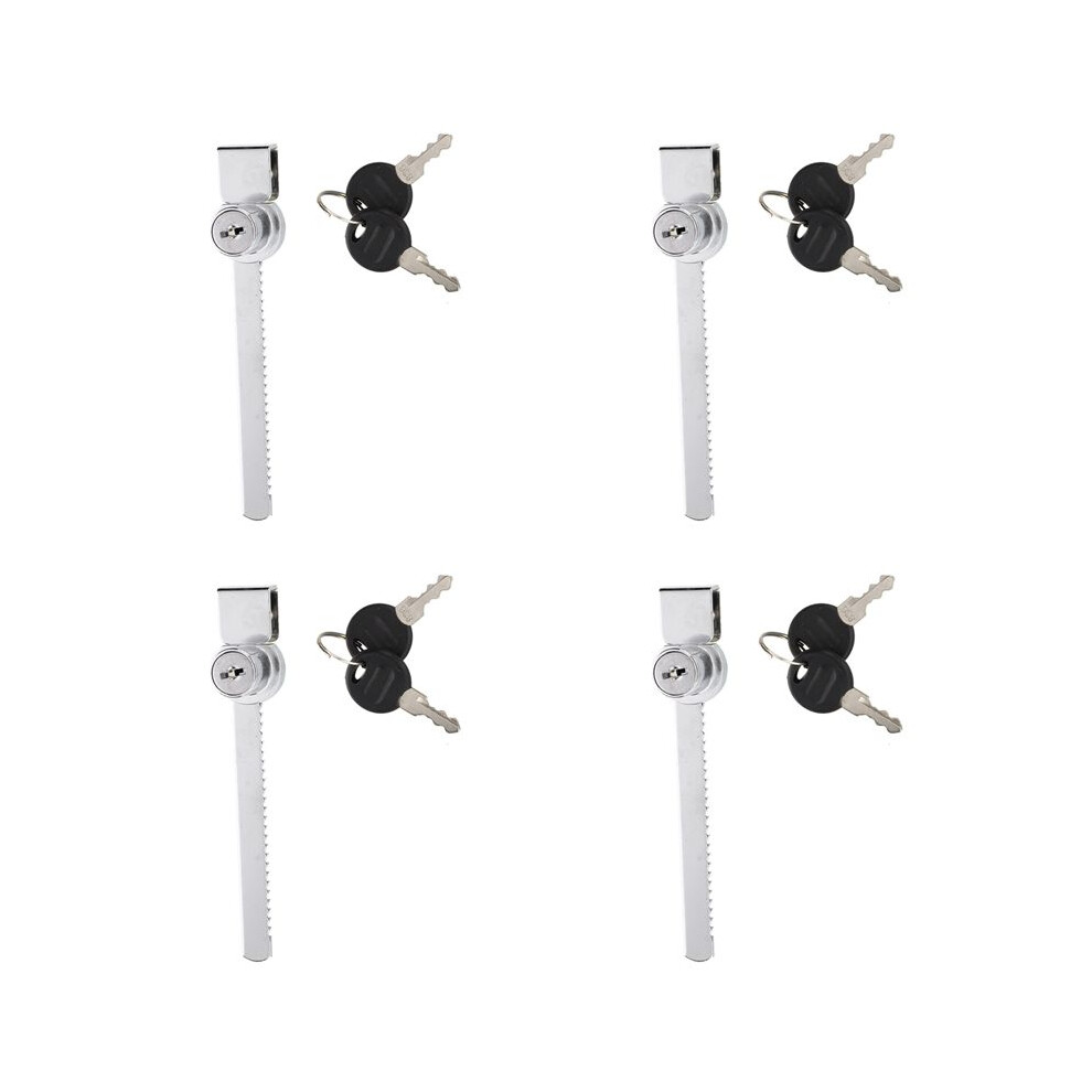 4X Glass Cabinet Terrarium Showcase Display Sliding Glass Door Lock With Key 6032183291962
