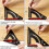 Speed Carpenters Square Tool Adjustable Square Carpentry Aluminium Layout Rafter Square Triangle Ruler, 7 inch 5