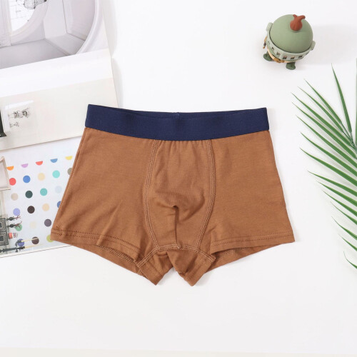 Boys Cotton Boxer Briefs Mid-Rise Soft Breathable Elastic 1