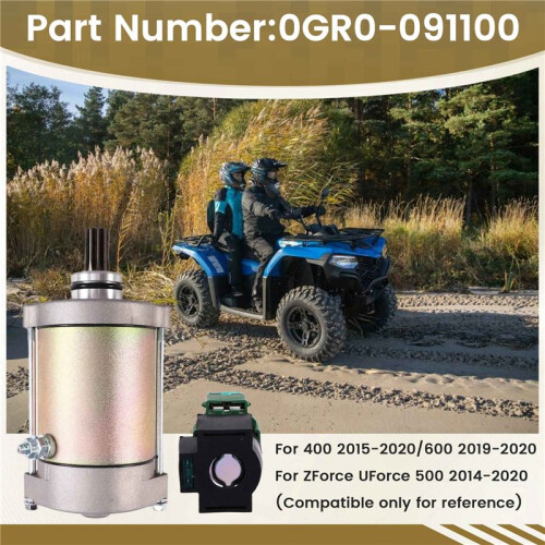 Startmotor med Relä för  CForce 400 , CForce ZForce UForce 500 , CForce 600 , 0GR0-091100 2